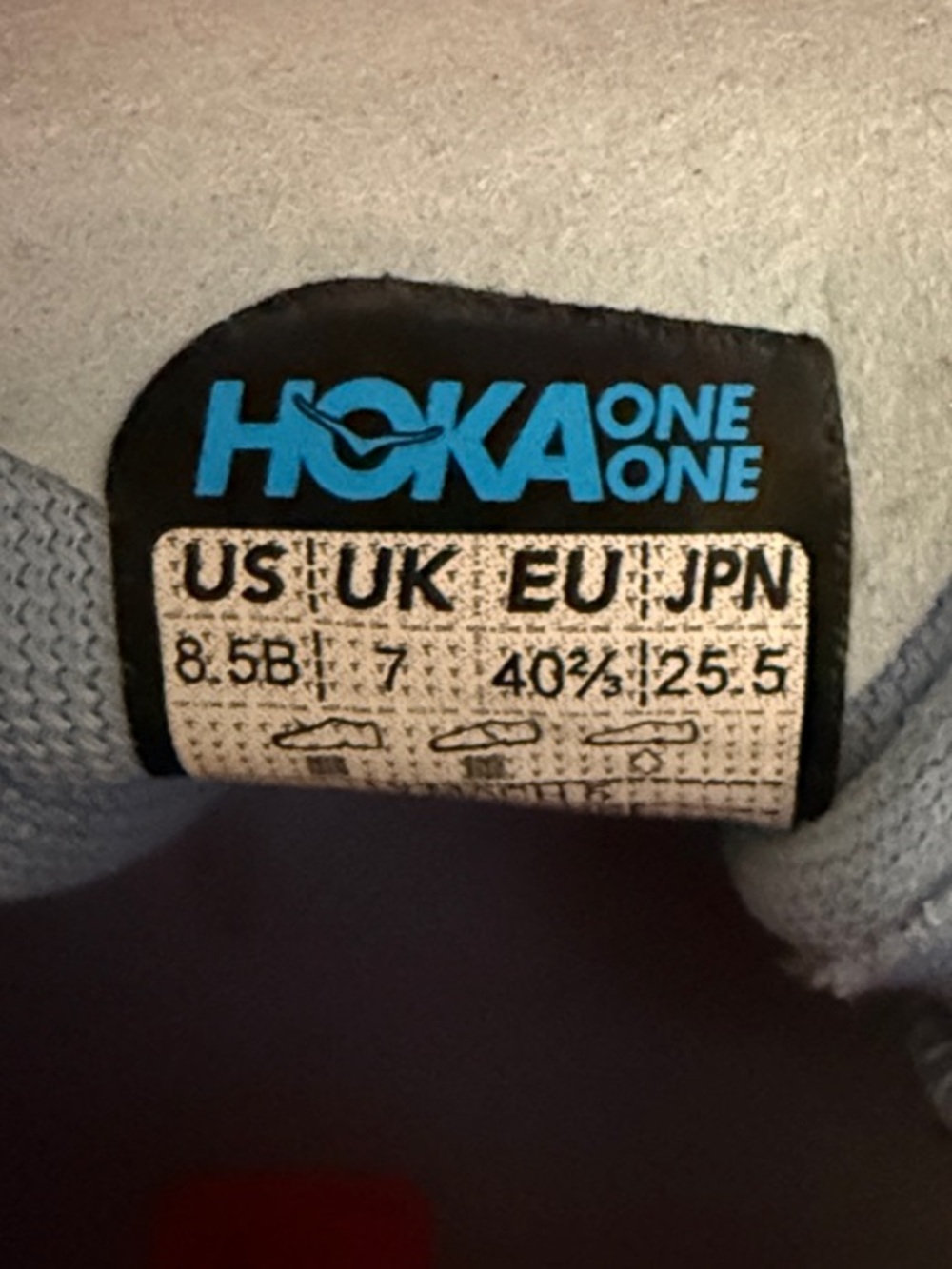 Hoka Coral Orange and Light Blue Women's Running Sneakers 8.5 - Picture 9 of 9